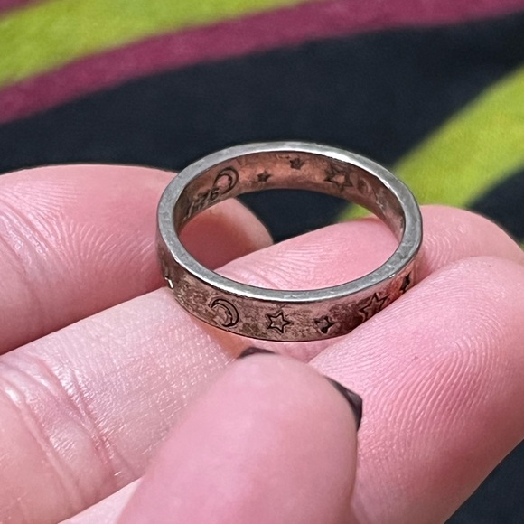 VTG Whimsigoth Celestial Sterling Silver 925 Size 5 3/4 Ring - Picture 5 of 6